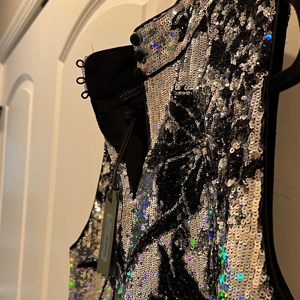 All Saints Harper Sequins Dress - Picture 7 of 7